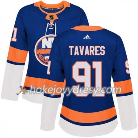 Dámské Hokejový Dres New York Islanders John Tavares 91 Adidas 2017-2018 Modrá Authentic